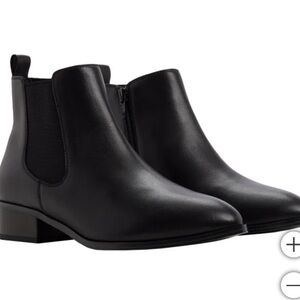 Aldo Women's Leather Chelsea Boot - Black size 7